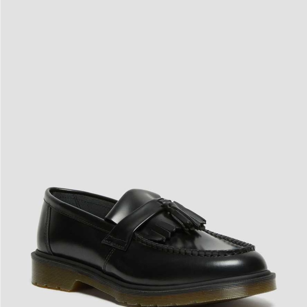 Dr. Martens Black Leather Tassel Loafers